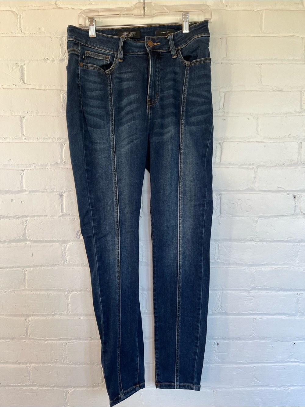 Judy Blue Dark Indigo Skinny Jeans with Center Seam